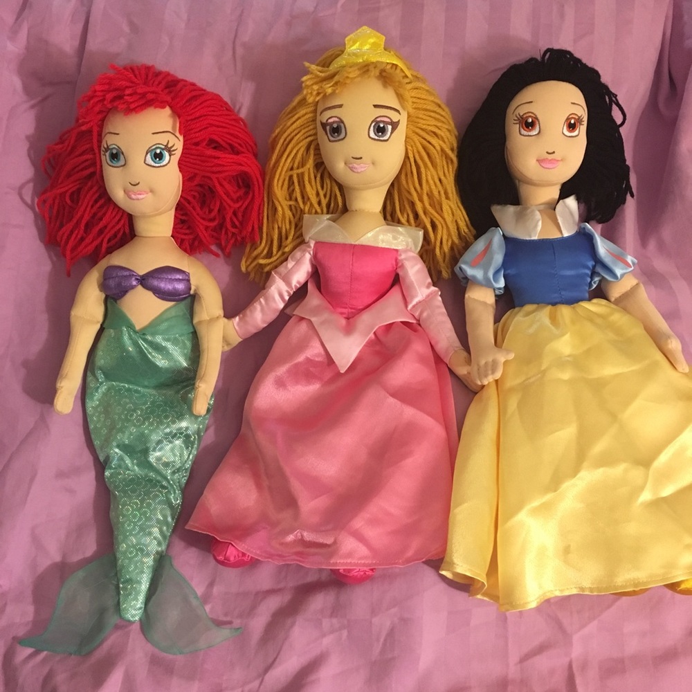 3 Disney Princess Ariel Sleeping Beauty Snow White